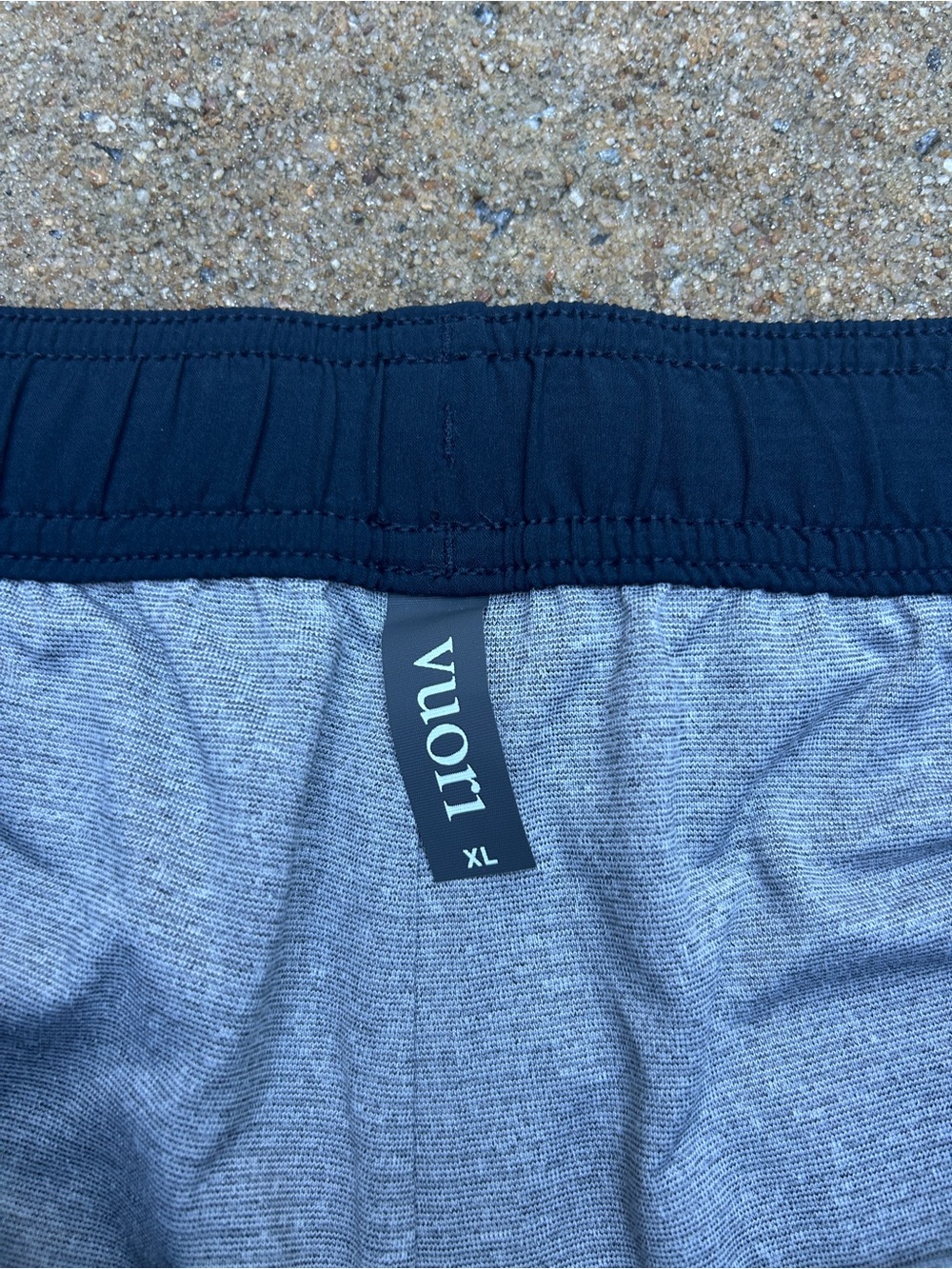 Vuori Men’s Navy Performance Shorts | Drawstring Elastic Waist Size XL - Picture 5 of 9